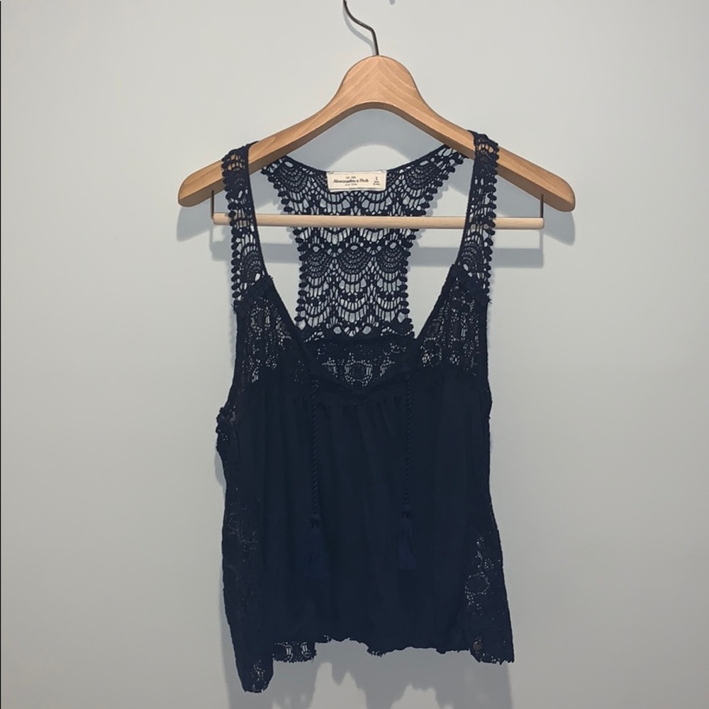 Navy Abercrombie Tank Top